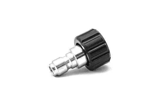 MTM HYDRO 14mm Twist Seal Coupler X 3/8" Stainless QC Plug