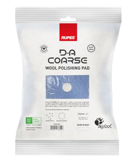 Tampon en laine grossière bleue RUPES