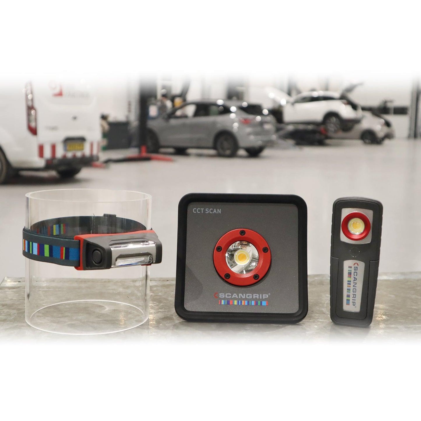 SCANGRIP Detailing Kit - ESSENTIAL - Detailing and Colour Match lights in a handy bag - with US plug