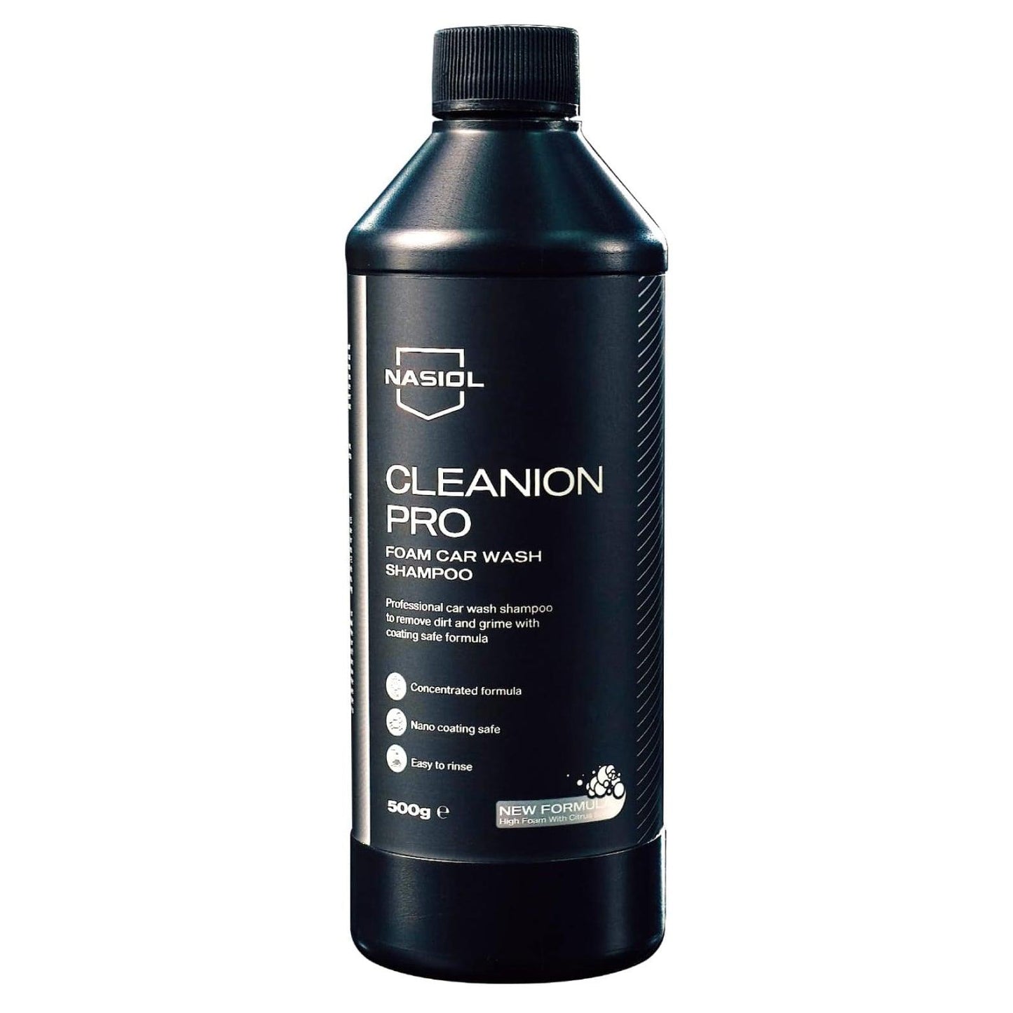 Nasiol Cleanion Pro Nano-Coating Safe Car Wash Shampoo Thick Foam, Fresh Citrus Scent for Ceramic-Coated Vehicles