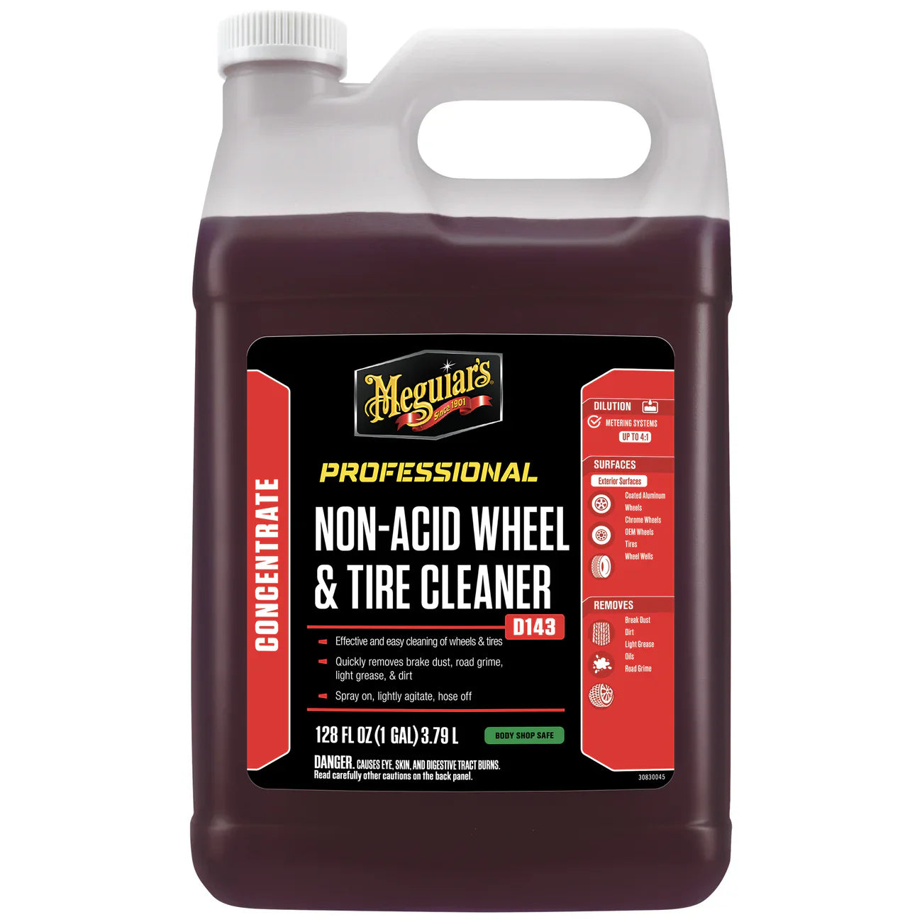 Nettoyant non acide pour jantes et pneus Meguiar's D143 : puissant, sûr et à action rapide