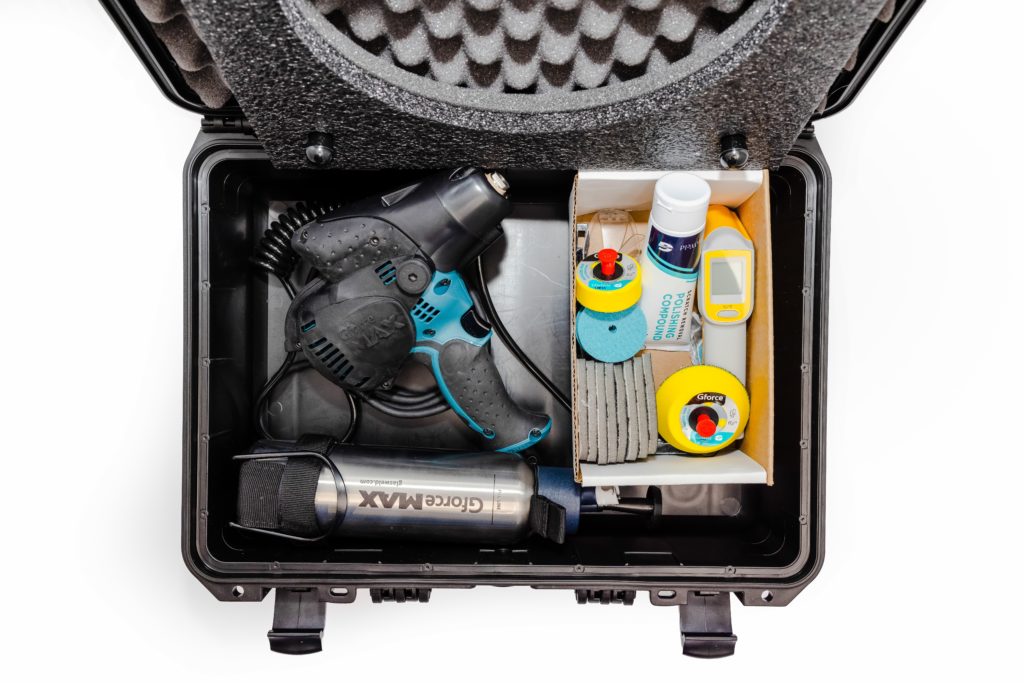 GLASWELD Gforce Max Kit Professionnel – Élimination Avancée des Rayures sur le Verre pour Ateliers et Fabricants