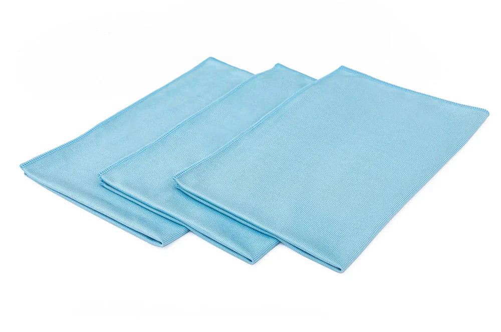 THE RAG COMPANY Serviette PREMIUM pour VITRES et FENÊTRES (Lot de 5) - BLEU 16x24
