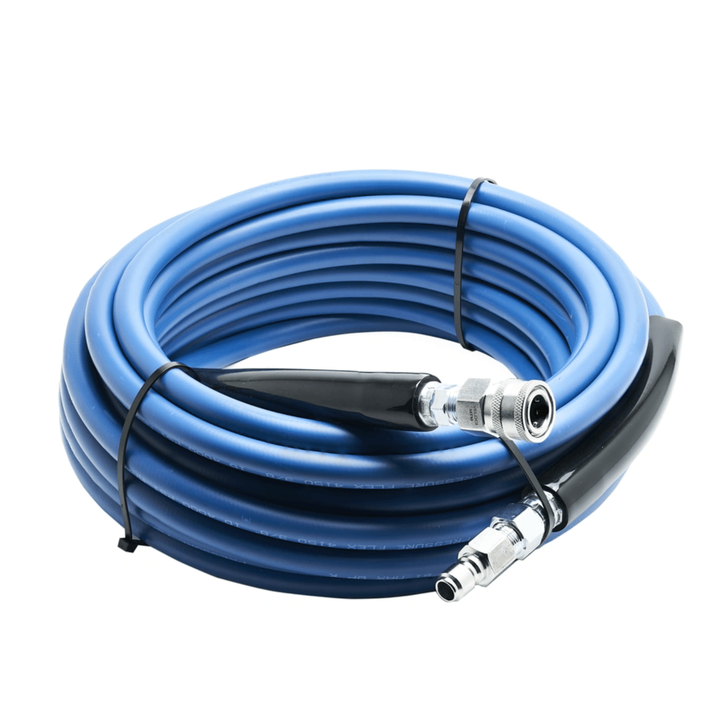 MTM HYDRO KobraJet Lisse Bleu 50’ 4 000 PSI avec Raccord et Bouchon en Acier Inoxydable