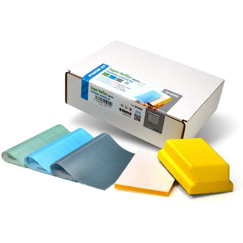 EAGLE ABRASIVES Kit de démarrage Super Buflex en feuilles