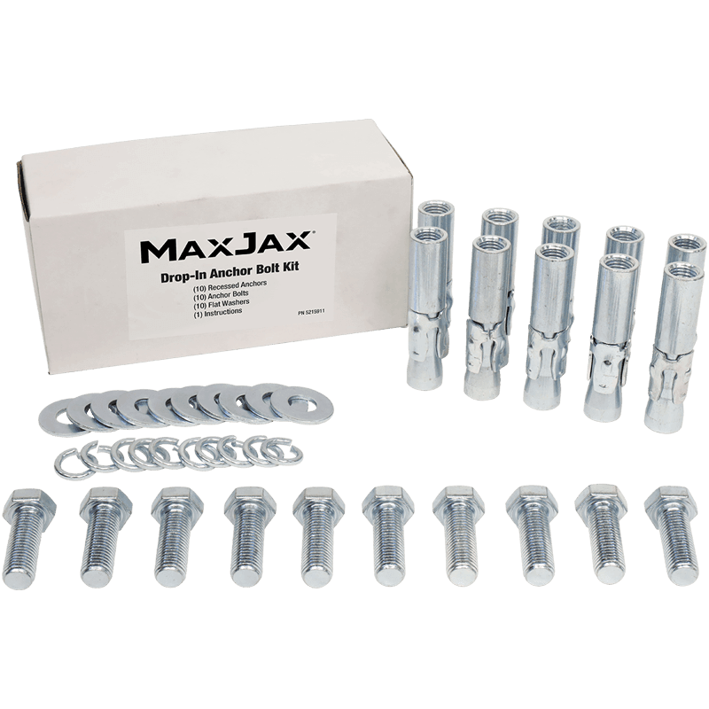 MAXJAX Anchor Bolt Kit - Standard Anchor Bolt Kit