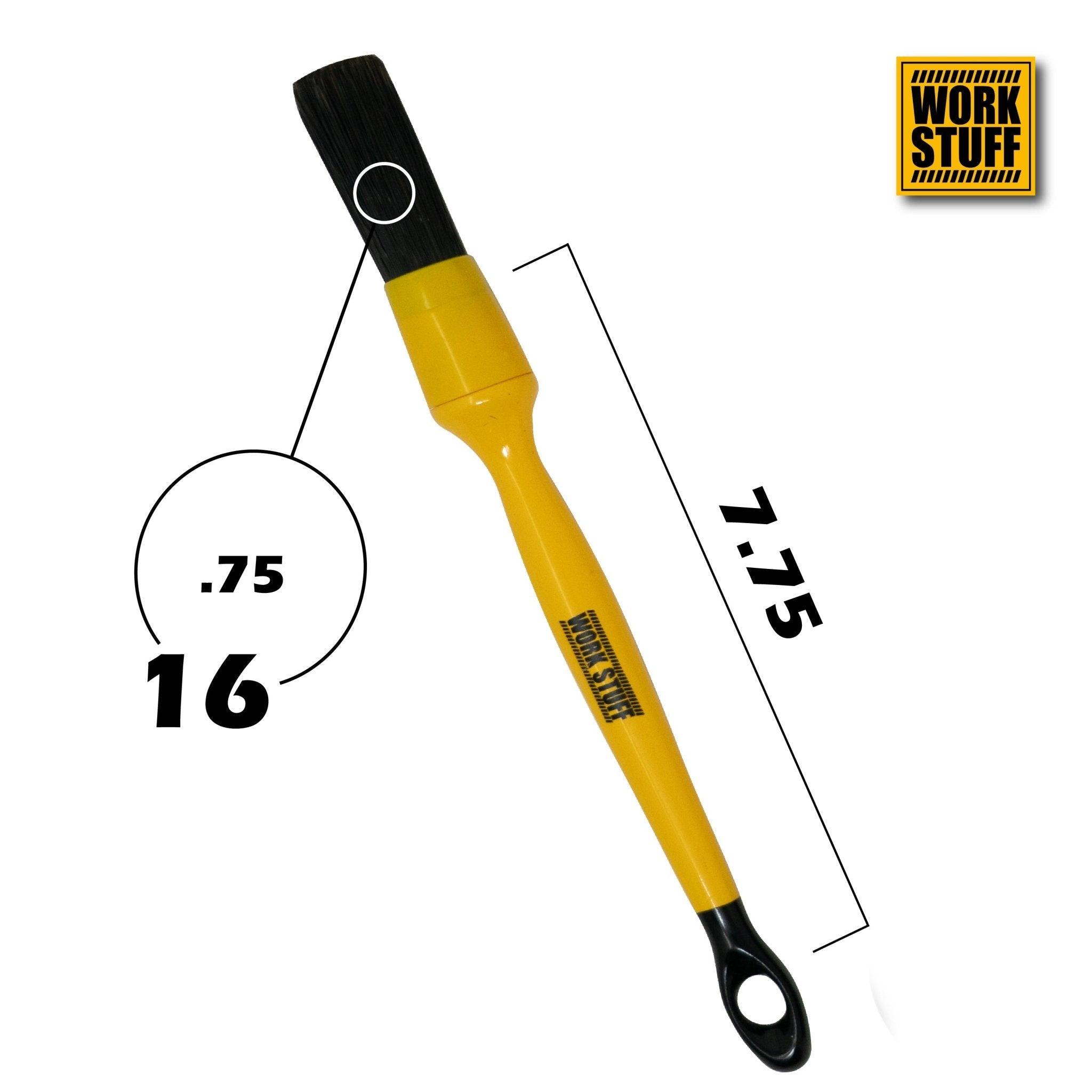 WORK STUFF Brosse de Détail Noir 3 pièces