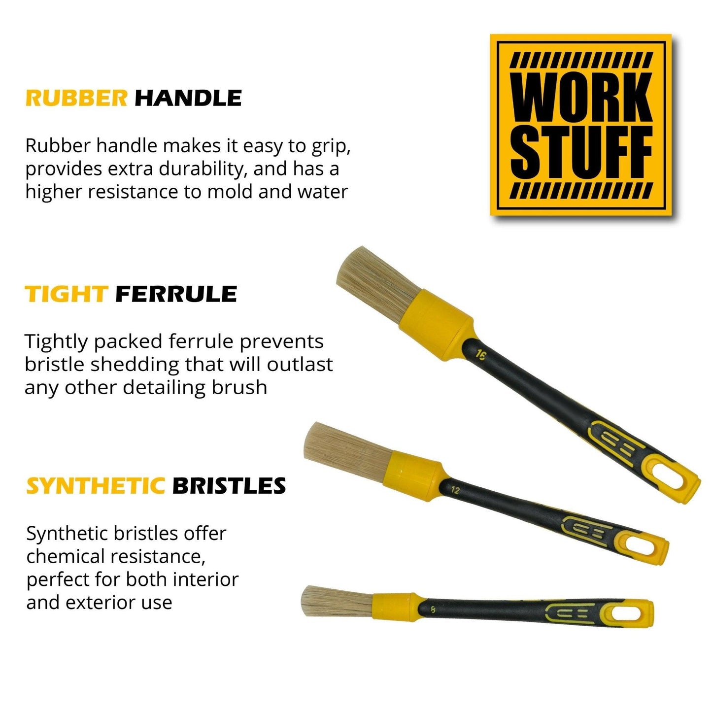 Brosse de finition WORK STUFF - Rubber Classic