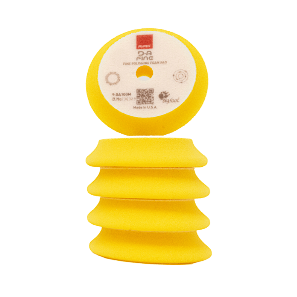 Tampon de polissage en mousse haute performance RUPES D-A Fine (jaune)