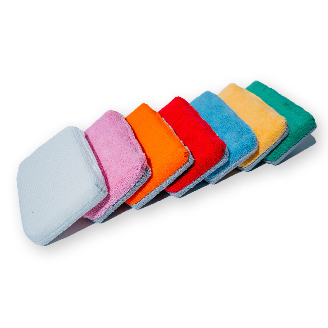 Applicateur AUTOFIBER Thin Saver, éponge applicatrice de revêtement en microfibre Terry avec barrière en plastique