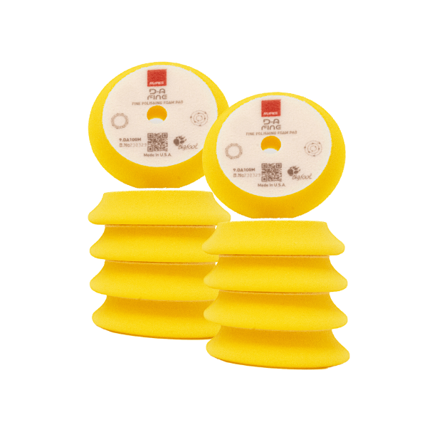 Tampon de polissage en mousse haute performance RUPES D-A Fine (jaune)