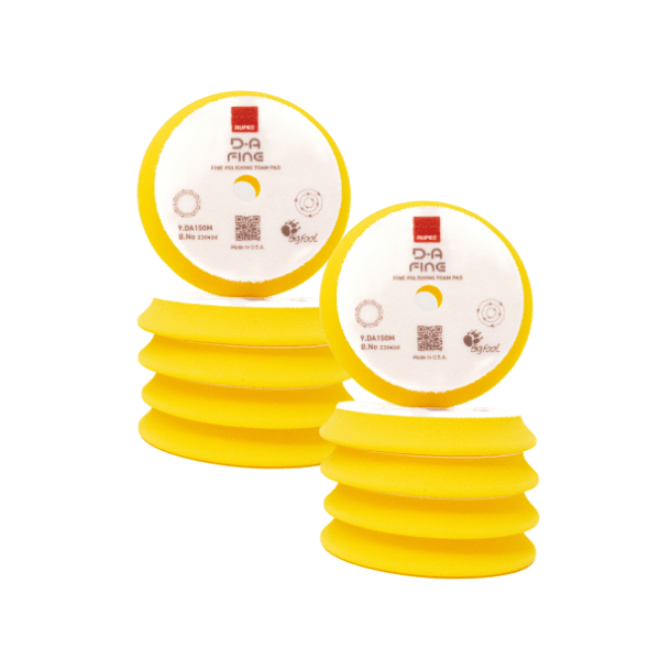 Tampon de polissage en mousse haute performance RUPES D-A Fine (jaune)