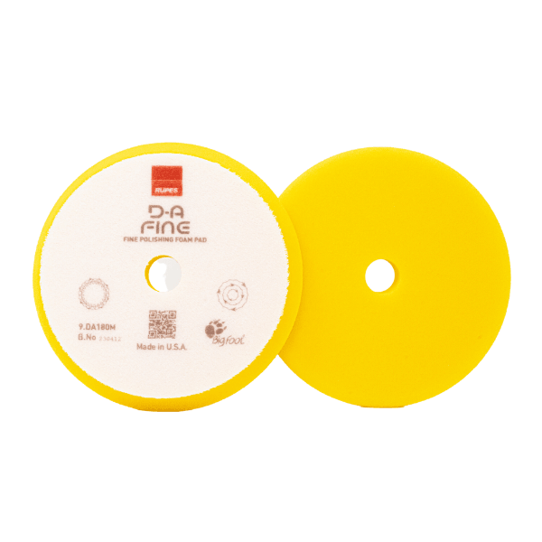 Tampon de polissage en mousse haute performance RUPES D-A Fine (jaune)