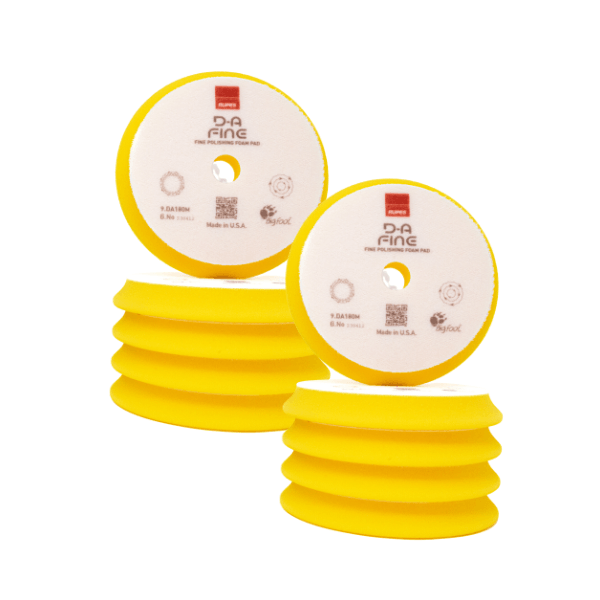 Tampon de polissage en mousse haute performance RUPES D-A Fine (jaune)