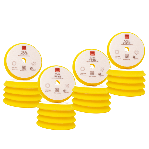Tampon de polissage en mousse haute performance RUPES D-A Fine (jaune)