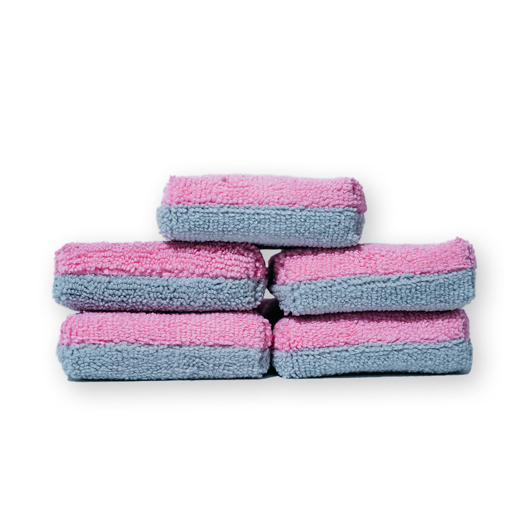 Applicateur AUTOFIBER Thin Saver, éponge applicatrice de revêtement en microfibre Terry avec barrière en plastique