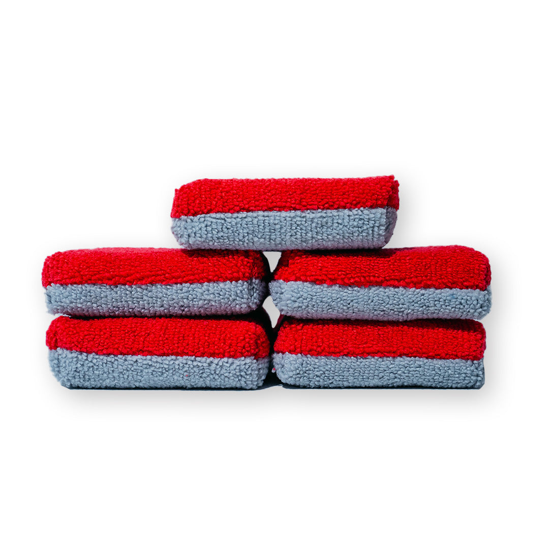 Applicateur AUTOFIBER Thin Saver, éponge applicatrice de revêtement en microfibre Terry avec barrière en plastique