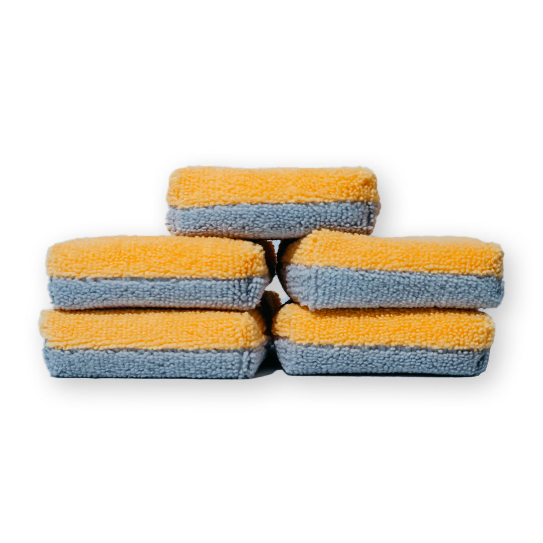 Applicateur AUTOFIBER Thin Saver, éponge applicatrice de revêtement en microfibre Terry avec barrière en plastique