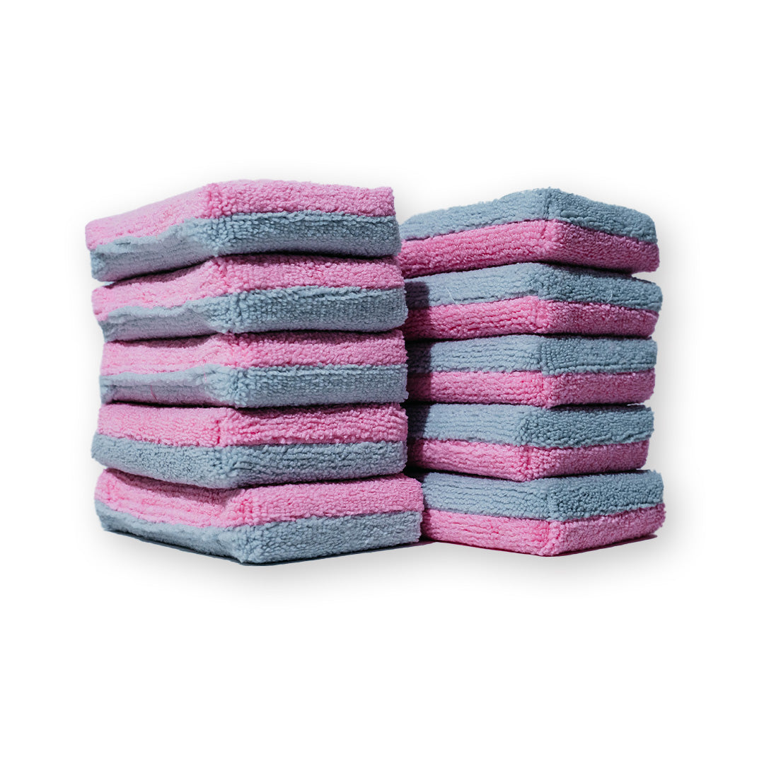 Applicateur AUTOFIBER Thin Saver, éponge applicatrice de revêtement en microfibre Terry avec barrière en plastique