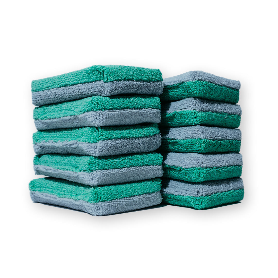 Applicateur AUTOFIBER Thin Saver, éponge applicatrice de revêtement en microfibre Terry avec barrière en plastique