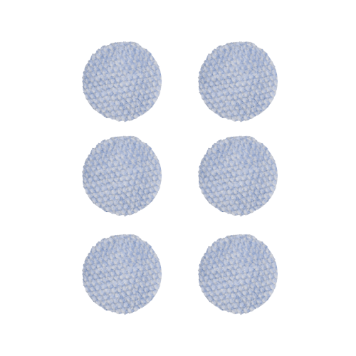 BUFF AND SHINE | Blue/White 100% Knitted Wool Blue Foam Interface (Edge Bevel) • Cutting Car Supplies Warehouse