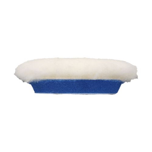 BUFF AND SHINE Natural 100% Knitted Wool Blueberry Foam Interface (Edge Bevel) Heavy Pile Cutting