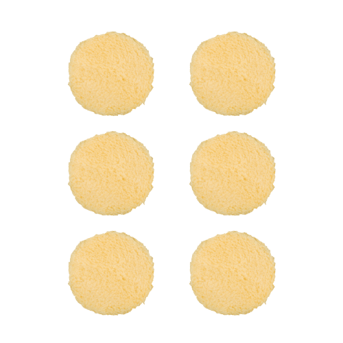 BUFF AND SHINE | Yellow Knitted Wool Dark Yellow Foam Interface (Edge Bevel) •Polishing Car Supplies Warehouse