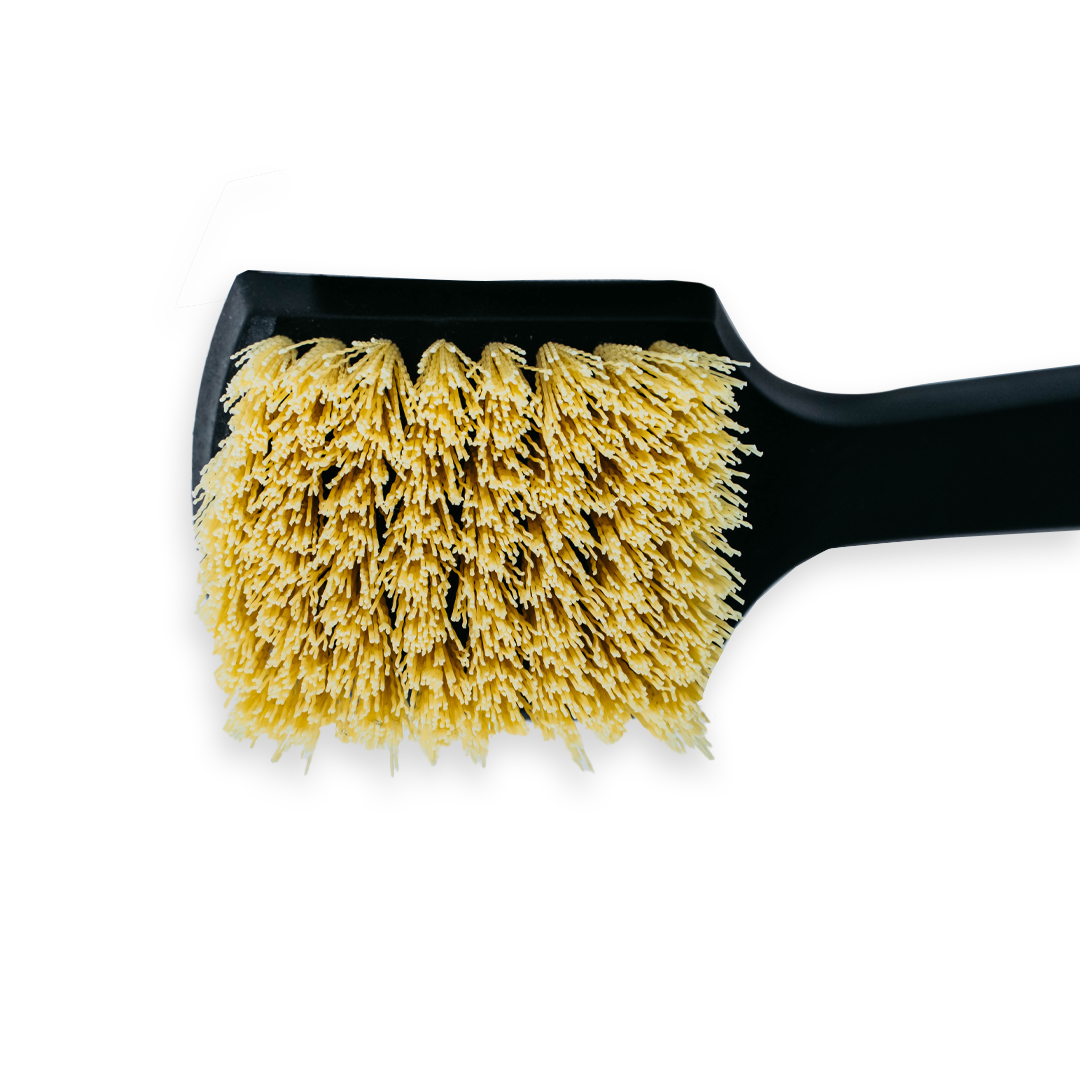 ENTREPÔT DE FOURNITURES AUTOMOBILES Brosse pour pneus/tapis à parois latérales, manche de 8,5 pouces