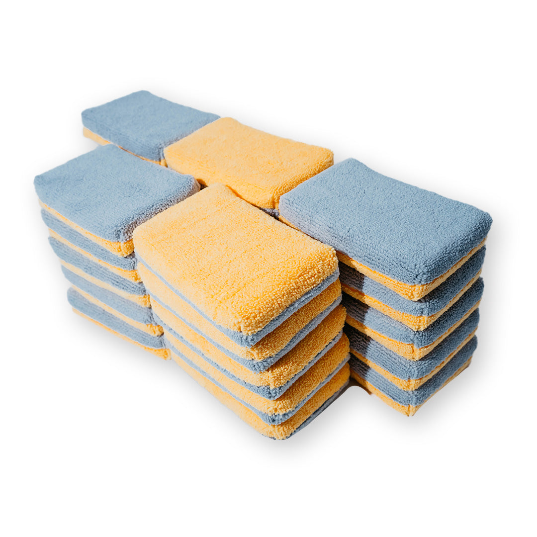 Applicateur AUTOFIBER Thin Saver, éponge applicatrice de revêtement en microfibre Terry avec barrière en plastique
