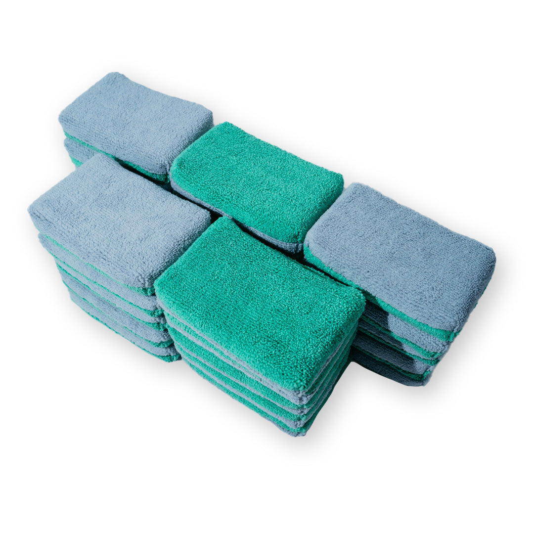 Applicateur AUTOFIBER Thin Saver, éponge applicatrice de revêtement en microfibre Terry avec barrière en plastique