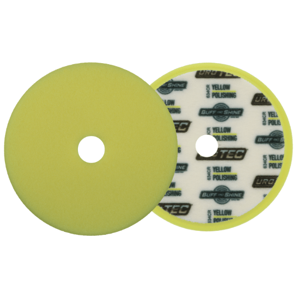 BUFF AND SHINE | Uro-Tec Yellow Polishing Foam Grip Pad Car Supplies Warehouse