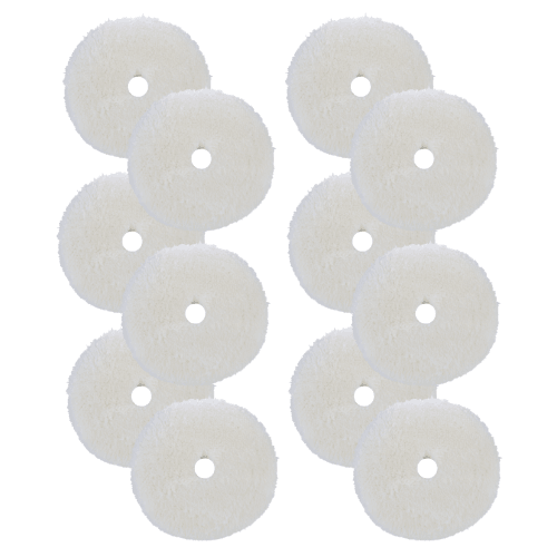 BUFF AND SHINE | Natural 100% Knitted Wool Blue Interface (Edge Bevel) • Soft Cut Car Supplies Warehouse