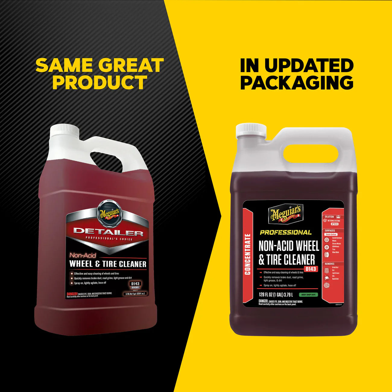 Nettoyant non acide pour jantes et pneus Meguiar's D143 : puissant, sûr et à action rapide