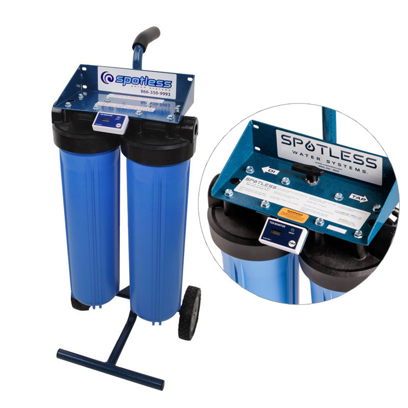 CR SPOTLESS Système de filtration d’eau déionisée 300 gallons sur roulettes