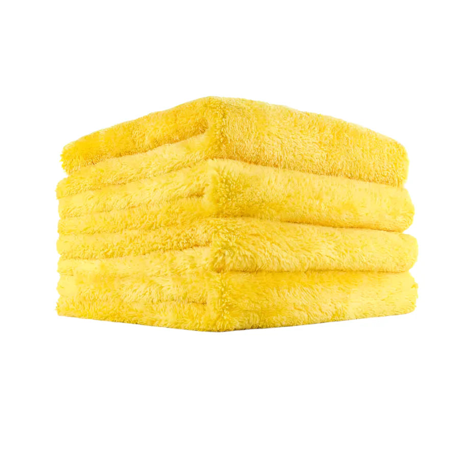 Serviette en microfibre ultra douce Eagle Edgeless 500 de THE RAG COMPANY pour le polissage et les finitions (16 x 16)