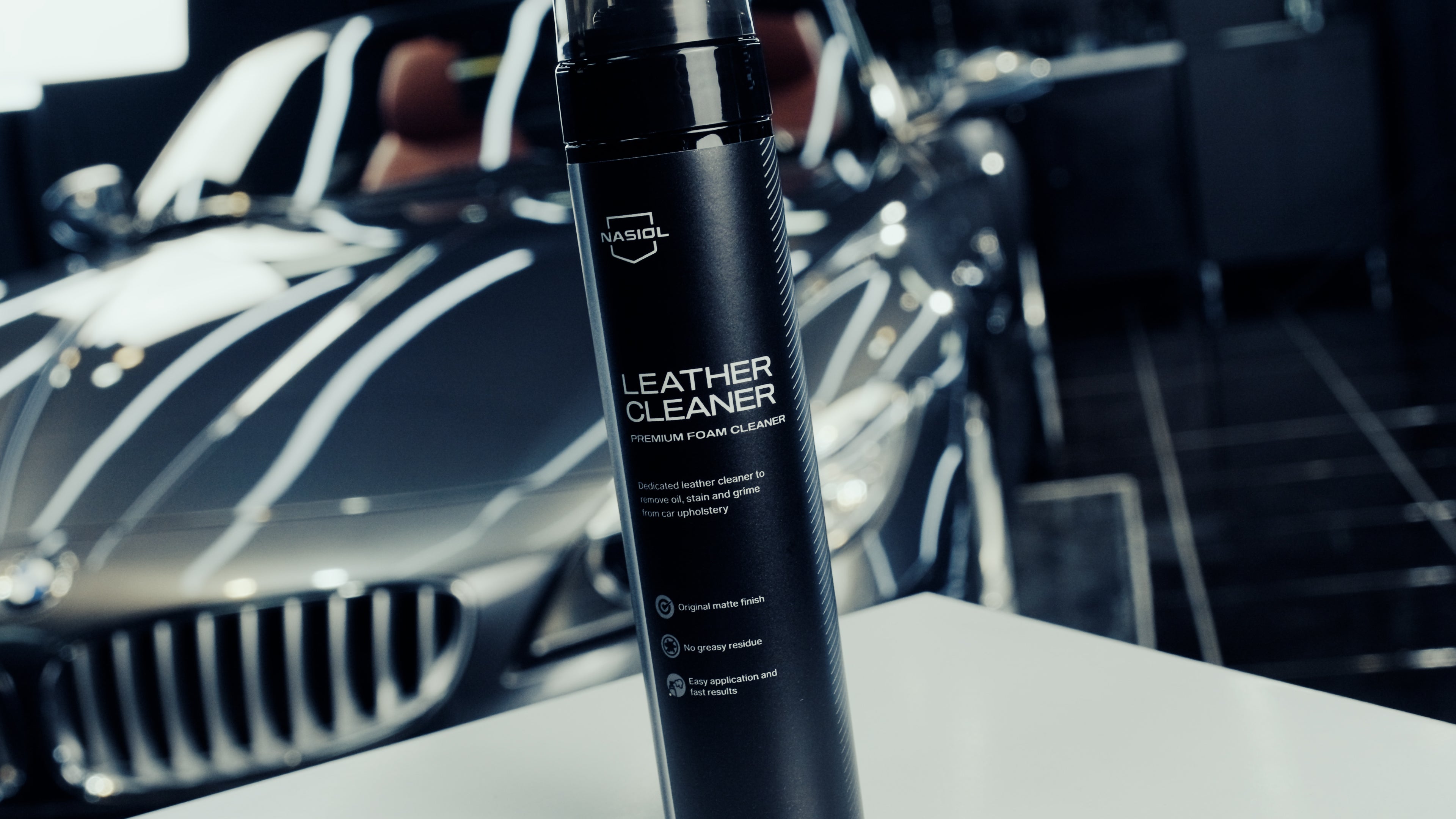 Nasiol Nettoyant Cuir Mousse Premium pour Toutes les Surfaces en Cuir