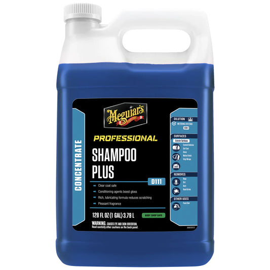 Meguiar’s D111 Shampoo Plus – Professional-Grade Car Wash Soap for Luxurious, Safe Cleaning
