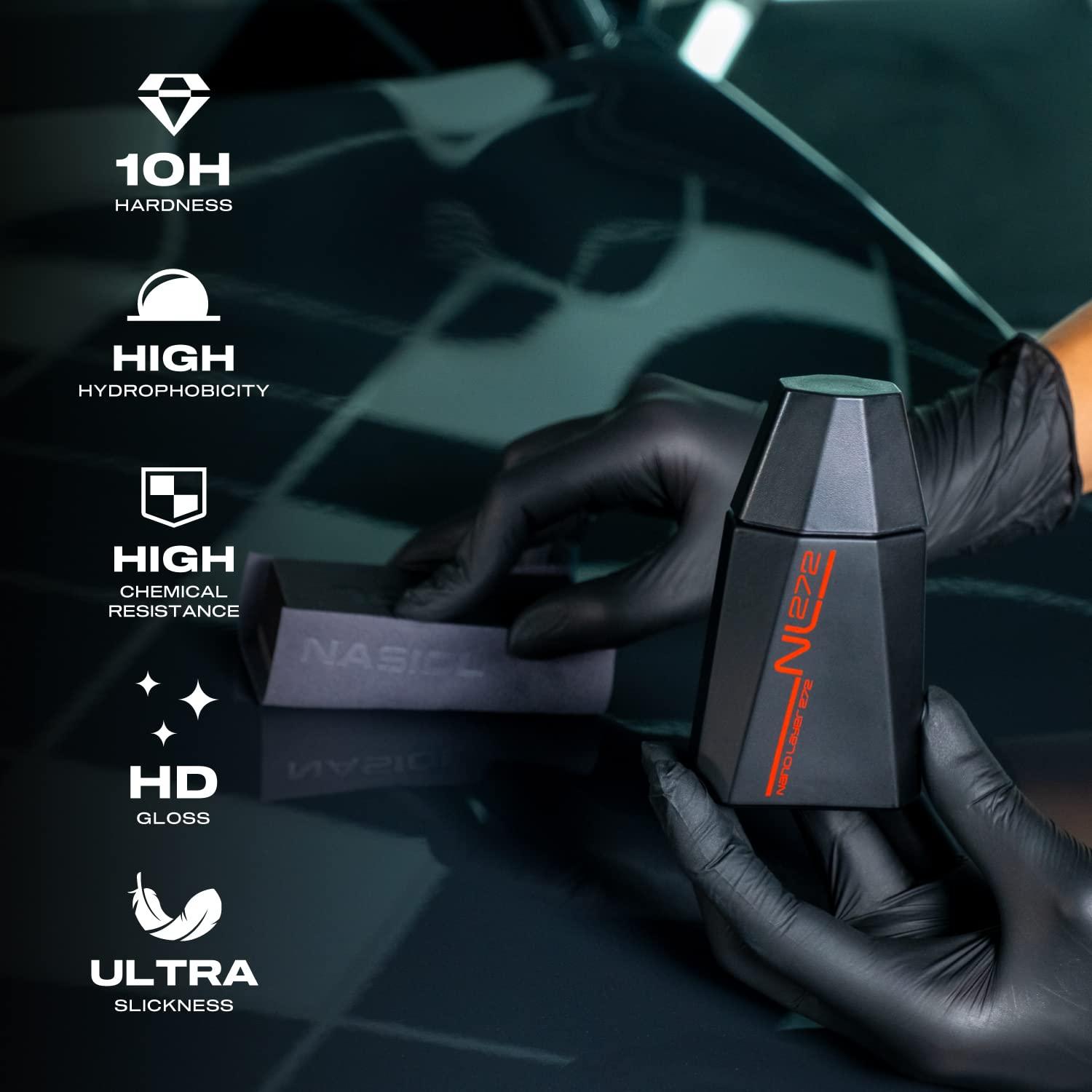 Nasiol NL272 Revêtement Céramique Ultra-Brillant Protection de Peinture avec Durabilité 5+ Ans Revêtement de Qualité Professionnelle
