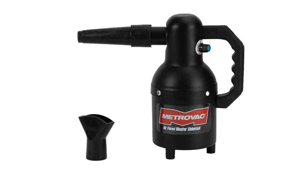 METROVAC Air Force Blaster Sidekick - Sécheur de voiture à vitesse variable & outil de soufflage pour l’intérieur