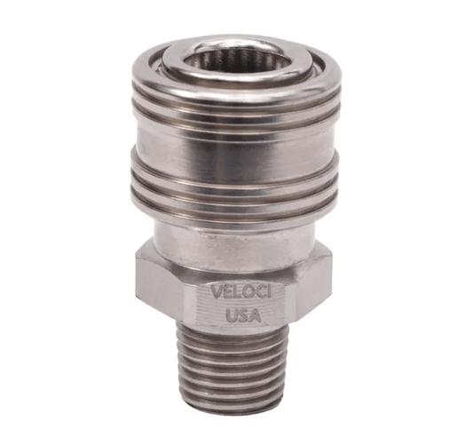 MTM HYDRO Prima Stainless Steel QC Coupler 1/4 MPT