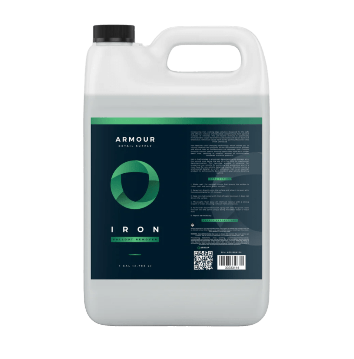 ARMOUR DETAIL | IRON - Low Odor Ferrous Metal and Fallout Remover Gallon Car Supplies Warehouse