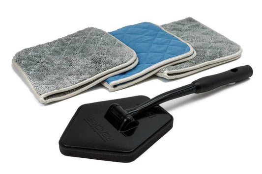 AUTOFIBER Reacher Glass Kit Smooth Glass Flip Towels & Reacher Extension Tool