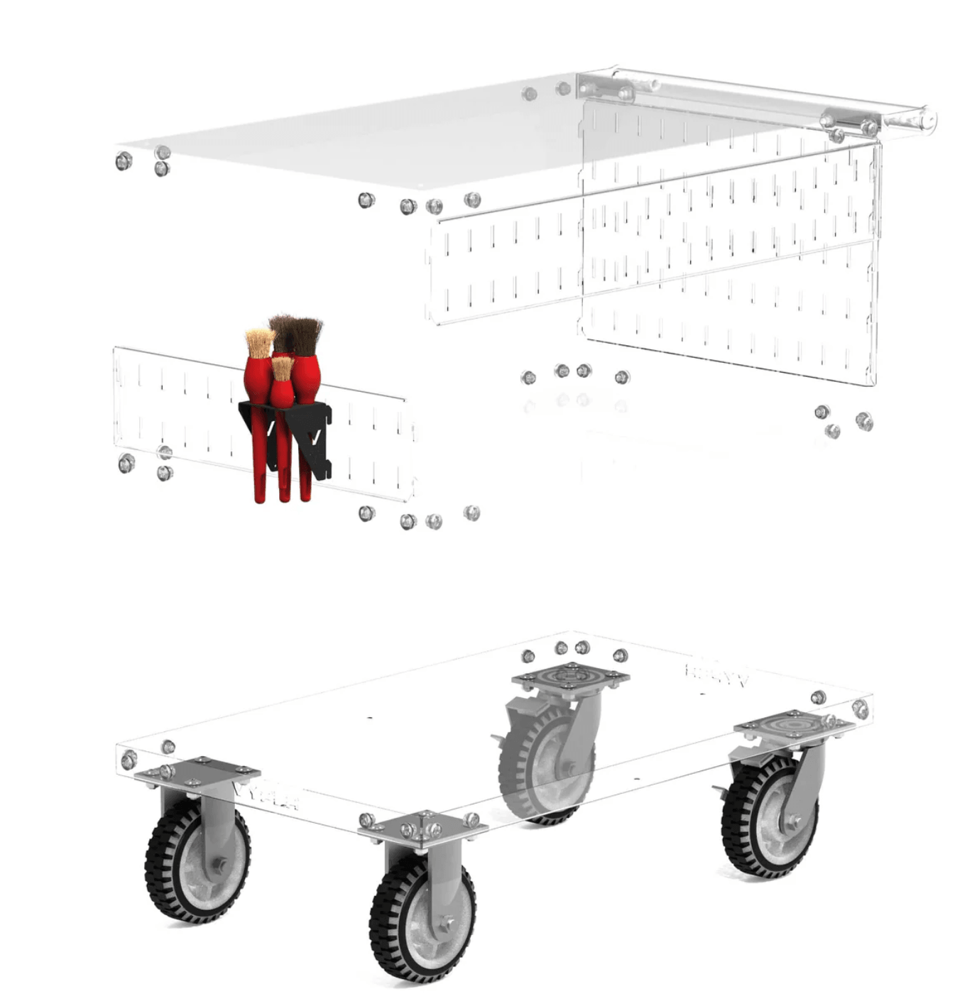 VYPER INDUSTRIAL X32 Cart Detail Brush Holder
