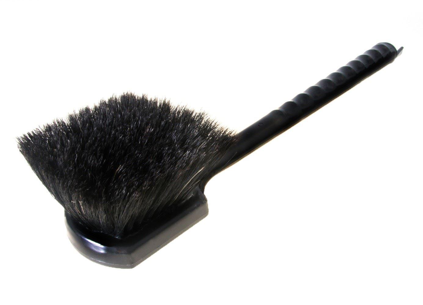 Brosse circulaire en poils de sanglier BRAUN AUTOMOTIVE, manche de 20 pouces