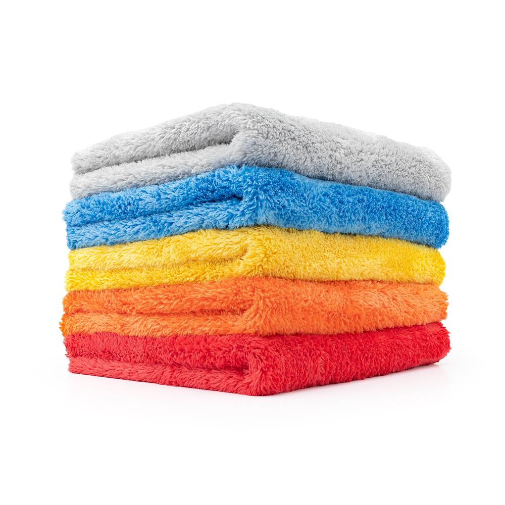 Serviette en microfibre ultra douce Eagle Edgeless 500 de THE RAG COMPANY pour le polissage et les finitions (16 x 16)