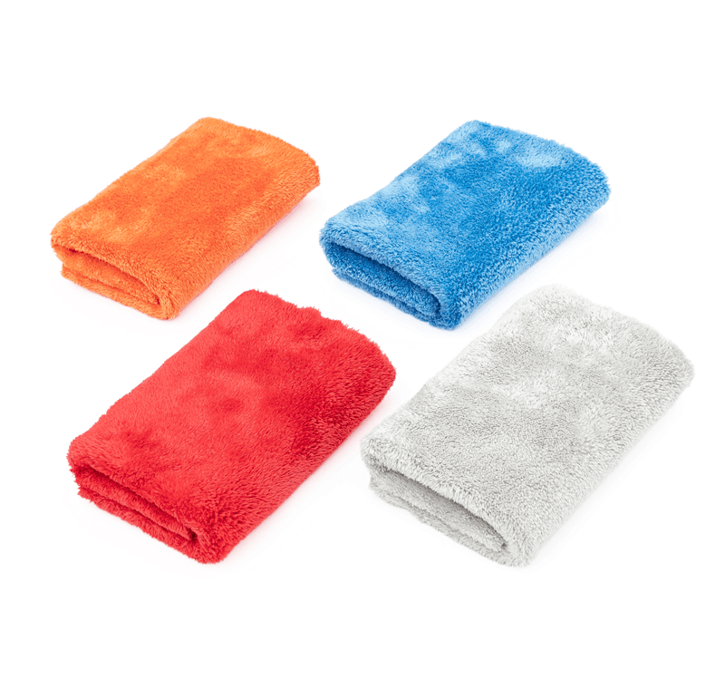 Serviette en microfibre ultra douce Eagle Edgeless 500 de THE RAG COMPANY pour le polissage et les finitions (16 x 16)