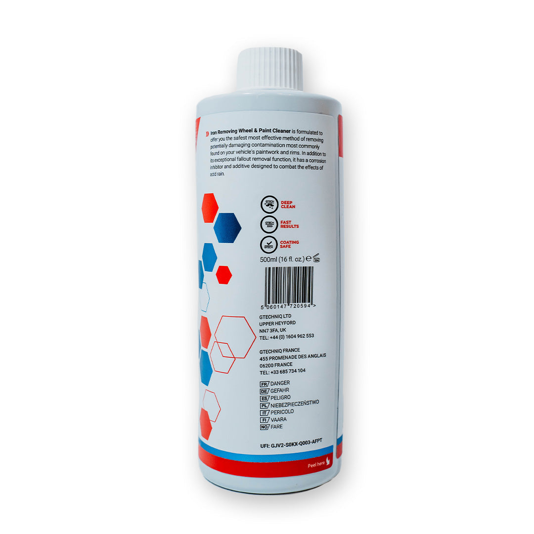Gtechniq W6 Fallout & Iron Remover – Gel de décontamination sûr et puissant pour peinture et jantes