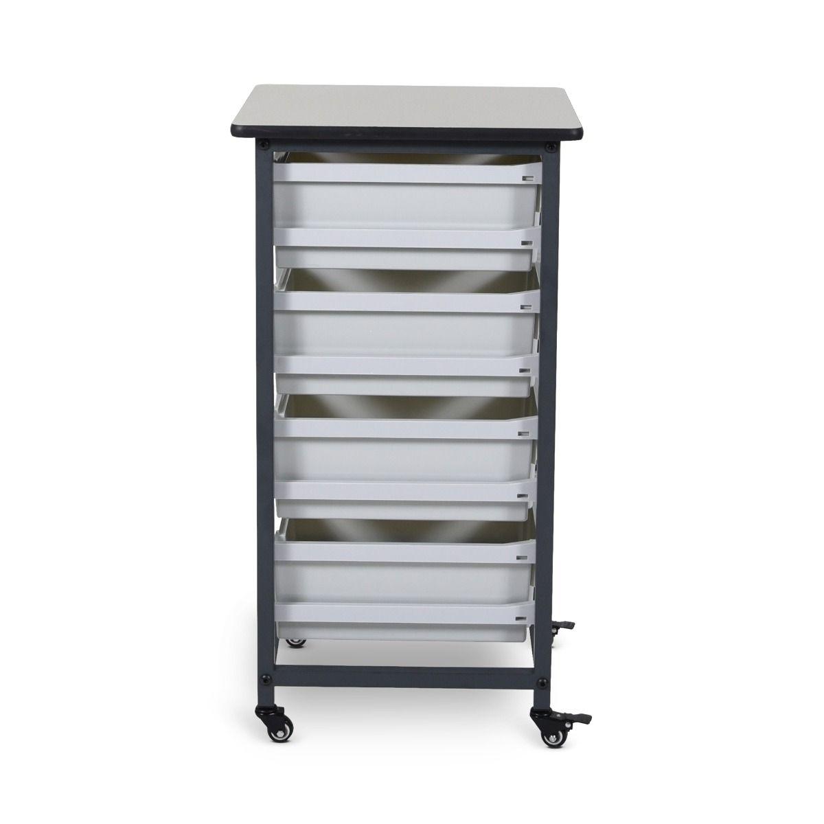 LUXOR MBS-SR-4L Unité de rangement mobile pour bacs
