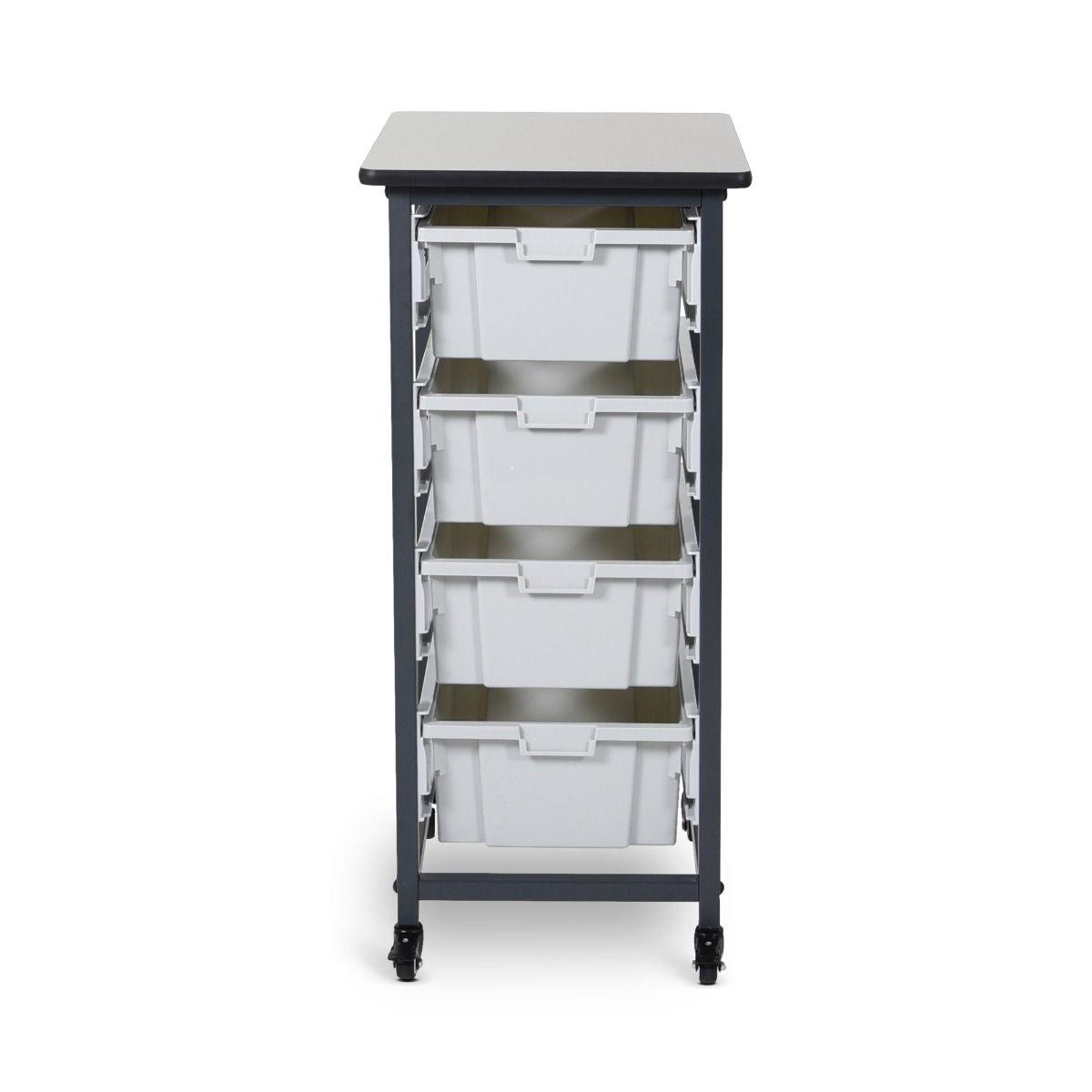 LUXOR MBS-SR-4L Unité de rangement mobile pour bacs