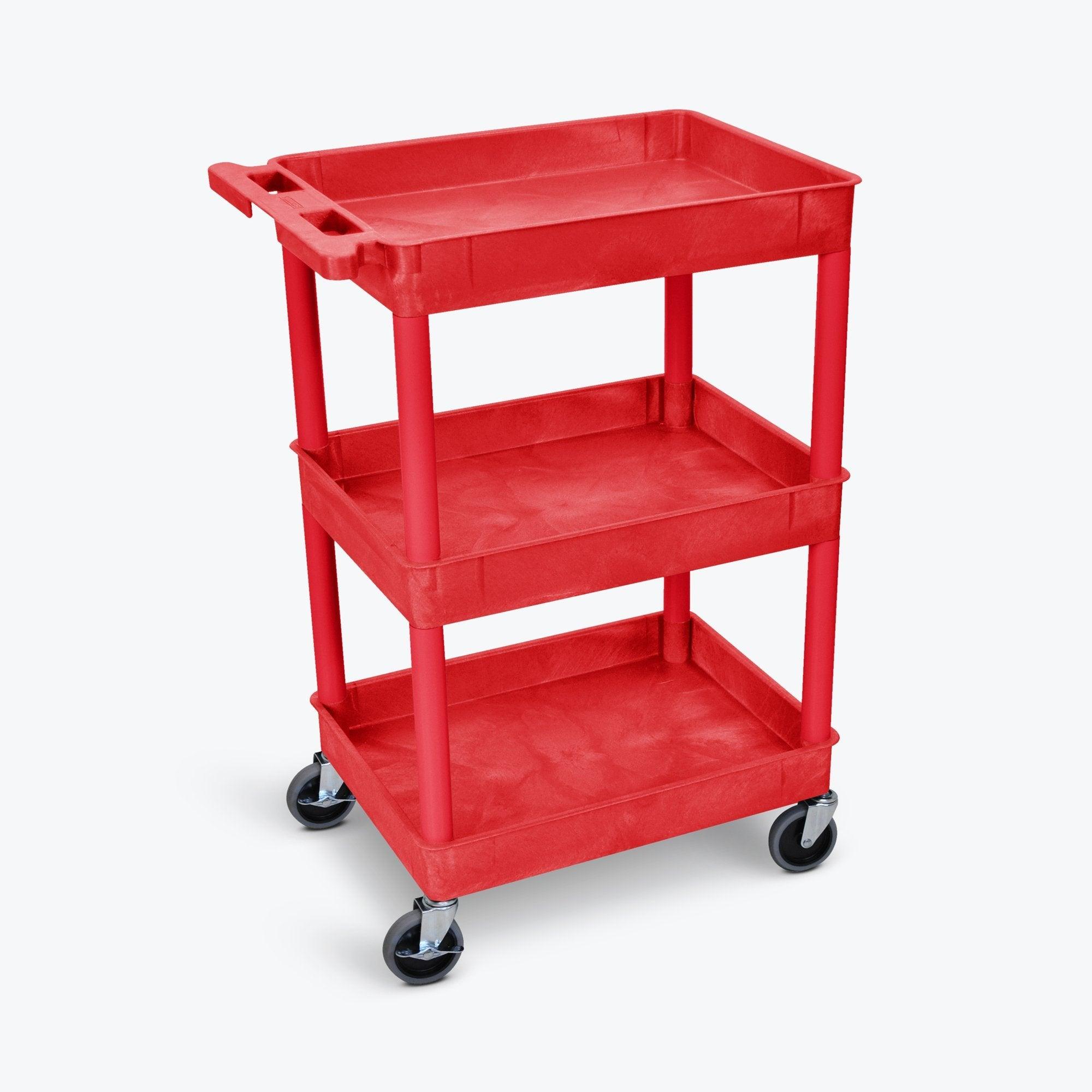 Luxor RDSTC111 Tub Cart With Three Shelves - Car Supplies WarehouseLuxoraccessoriescartcarts